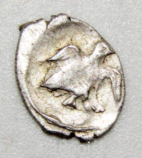 Полушка (1/4 копейки) серебро Иван IV Васильевич Грозный 1533-1584 гг. Новгород, арт 2