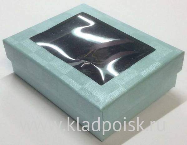 Коробка подарочная с прозрачным окном на крышке, зеленая пастель Коробка подарочная с прозрачным окном на крышке, зеленая пастель