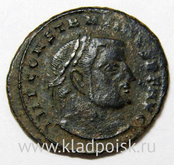 Монета Фоллис Римская Империя, Император Константин I Великий 307-337 гг. Монета Фоллис Римская Империя, Император Константин I Великий 307-337 гг.