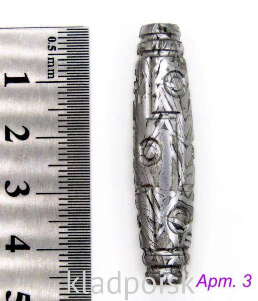 Бусина Дзи из метеорита Aletai Бусина Дзи из метеорита Aletai