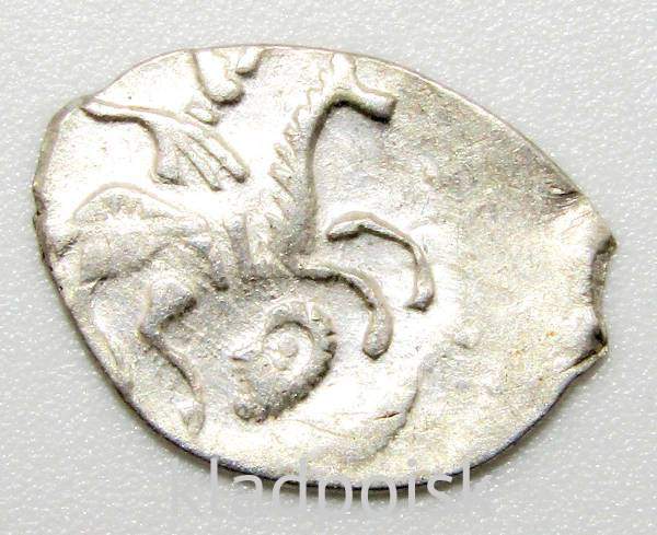 Денга Иван III Васильевич (чешуя), серебро, Тверь, ГП № 8060D