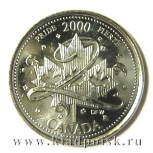 Монета  25 центов Канада, Миллениум 2000 - Гордость