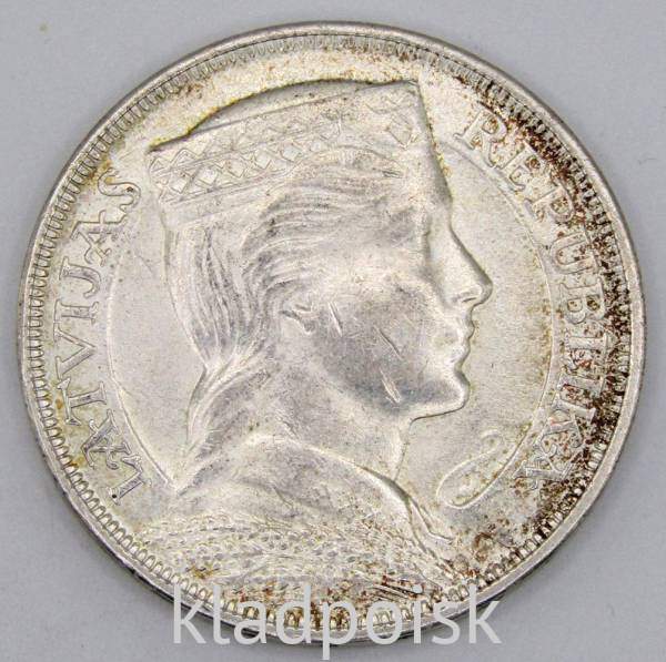 Монета 5 лат 1932 года, Латвия