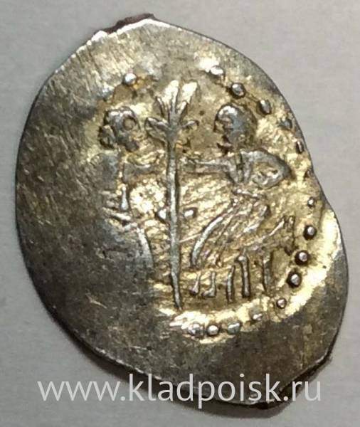 Денга Василий II Васильевич «Тёмный», серебро, Голова/посадка дерева, арт 3 Денга Василий II Васильевич «Тёмный», серебро, Голова/посадка дерева, арт 3