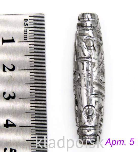 Бусина Дзи из метеорита Aletai Бусина Дзи из метеорита Aletai