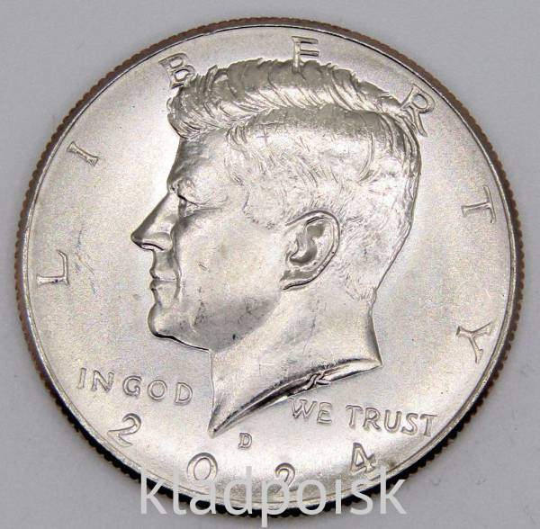 Монета 50 центов США Кеннеди 2024 (D)