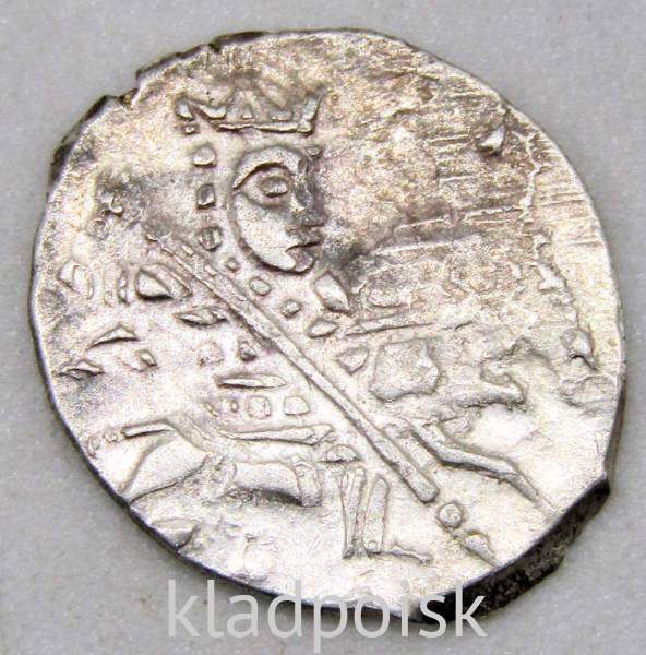 Копейка серебро Борис Федорович Годунов (чешуя), 1598-1605 гг. Новгородский денежный двор (арт 6)