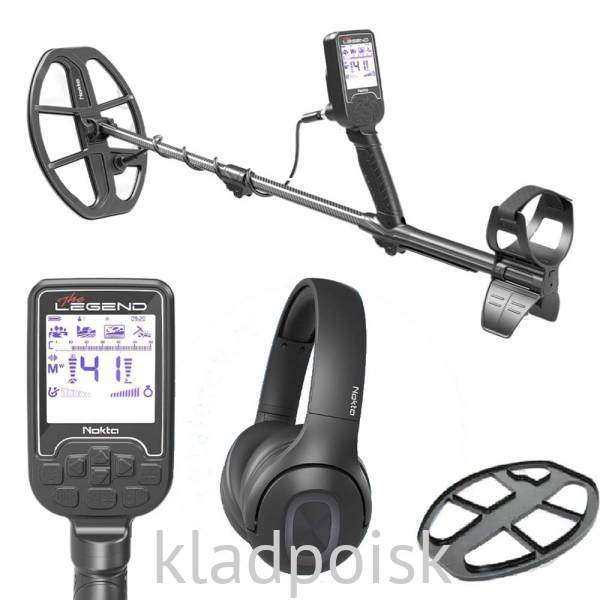 Металлоискатель Nokta Makro LEGEND катушка LG30 (12x9) + подарок: Наушники Bluetooth aptX™ Low Latency