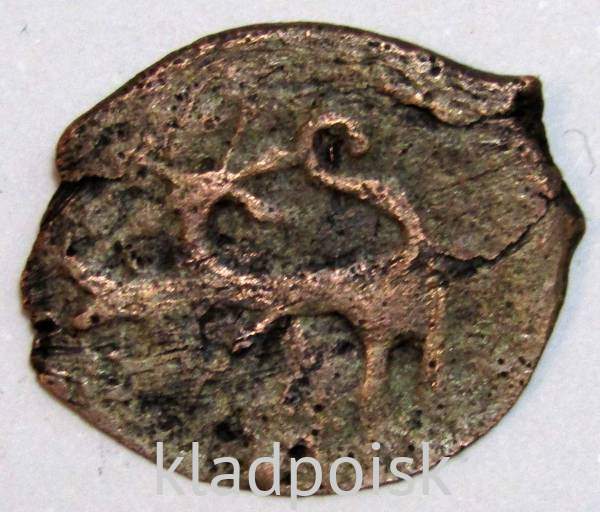 Монета Пуло Тверское XV века, Князь Михаил Борисович, арт 2 Монета Пуло Тверское XV века, Князь Михаил Борисович, арт 2