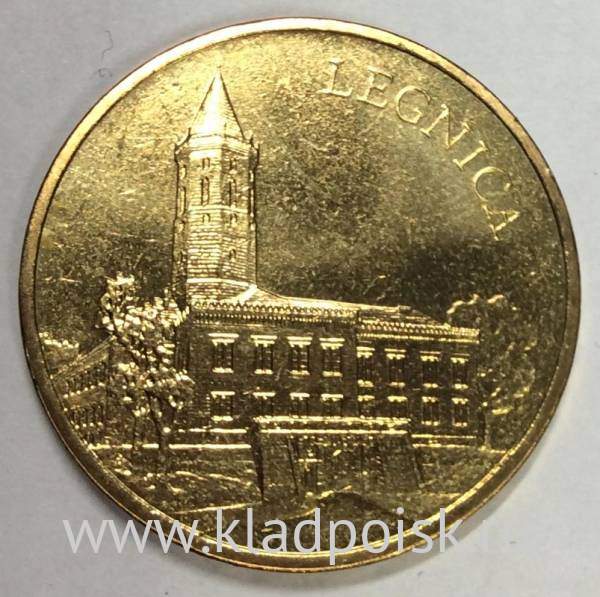 Монета 2 злотых Польша Город Легница из серии Древние города Польши, 2006