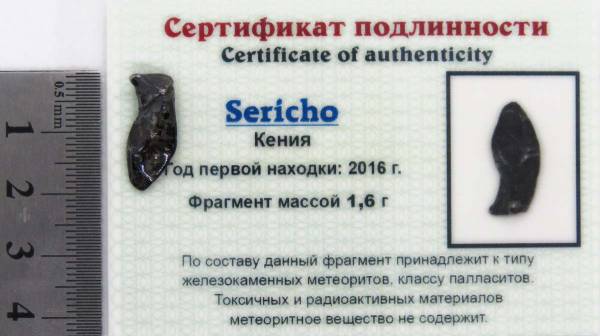 Осколок метеорита Sericho Осколок метеорита Sericho