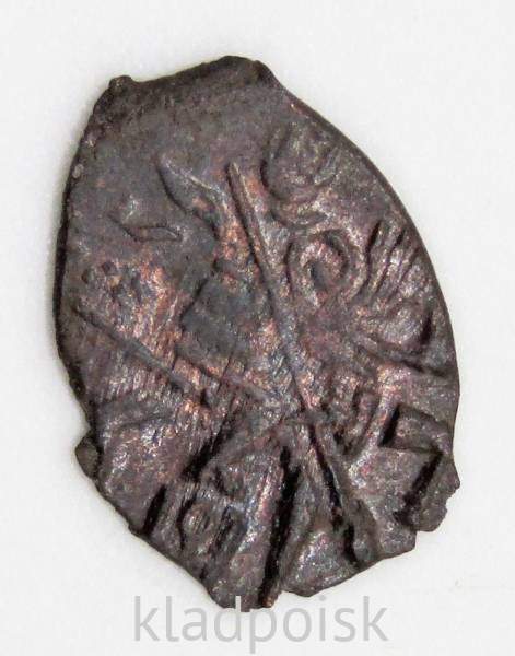 Копейка медь Алексей Михайлович (чешуя), Медный бунт, Старый монетный двор, арт 17 Копейка медь Алексей Михайлович (чешуя), Медный бунт, Старый монетный двор, арт 17