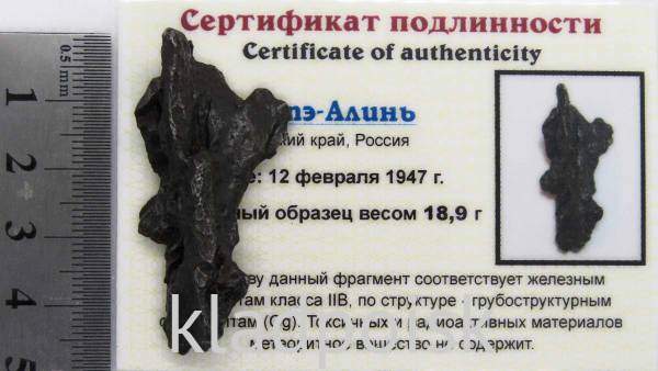 Осколок метеорита Сихотэ-Алинь