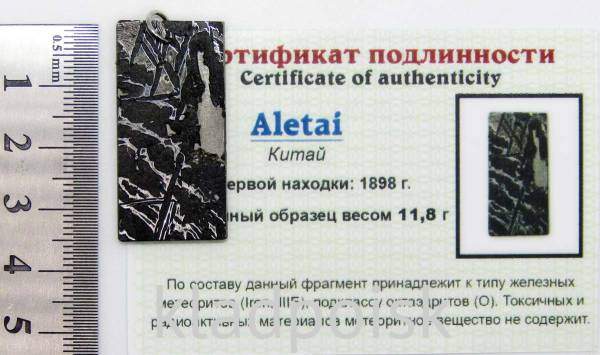 Подвеска из метеорита Aletai