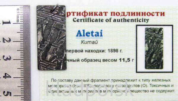 Подвеска из метеорита Aletai