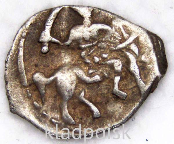 Денга Иван IV Васильевич Грозный (чешуя), серебро, Москва, арт 2