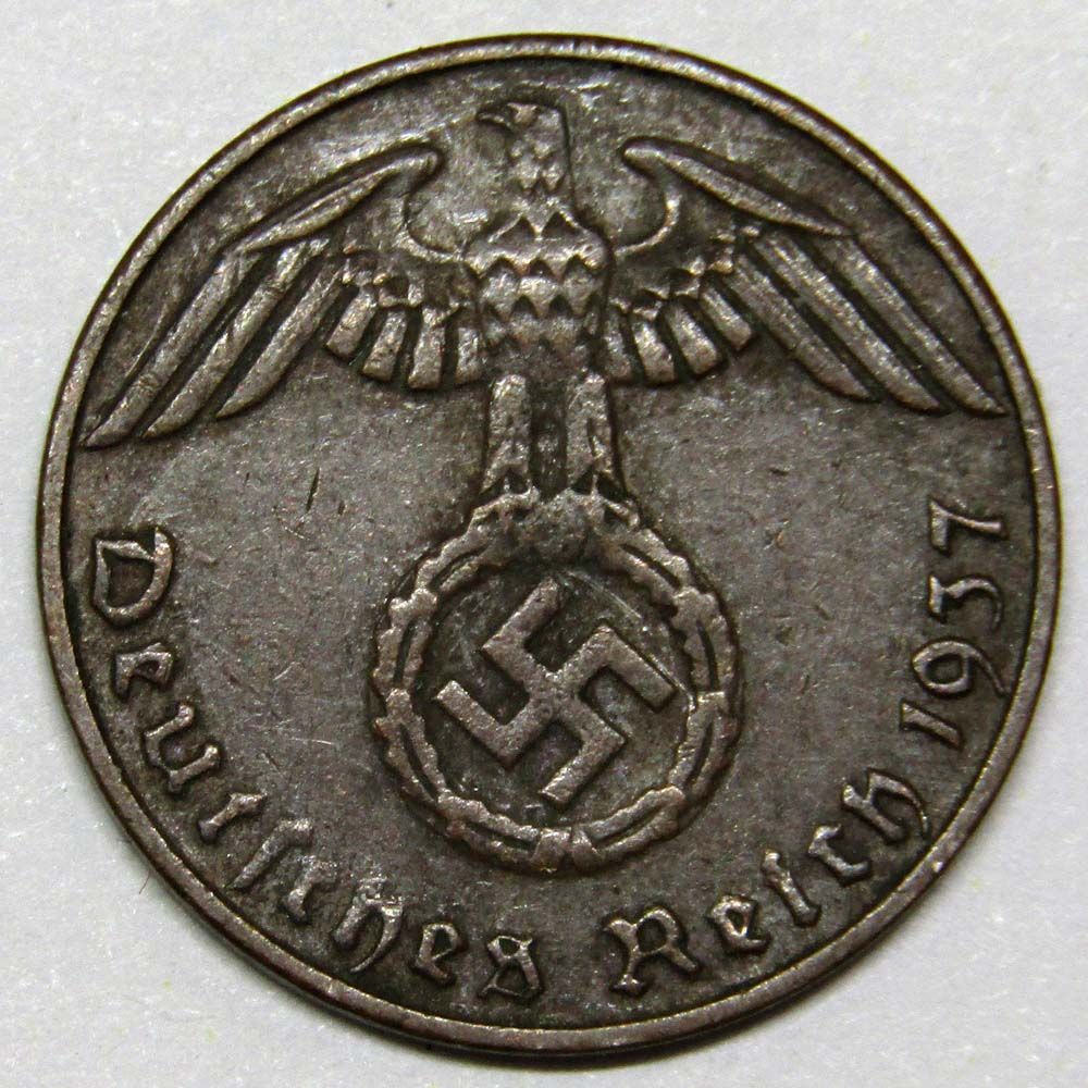 Сколько стоит фашистская монета. Монеты 1945 Рейх. Монеты третьего рейха 1933. Монеты Германии третий Рейх. Монеты Германии 3 Рейх.