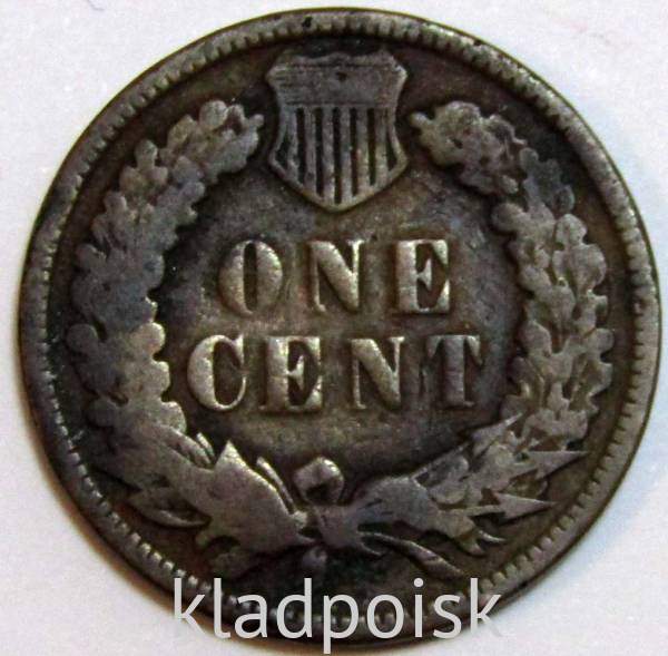 Монета 1 цент США 1907 года Монета 1 цент США 1907 года