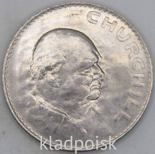 Монета 1 крона 1965 года Великобритания Сэр Уинстон Черчилль