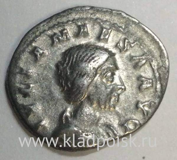 Монета Римская Империя Денарий Юлия Меса 218-222 гг.
