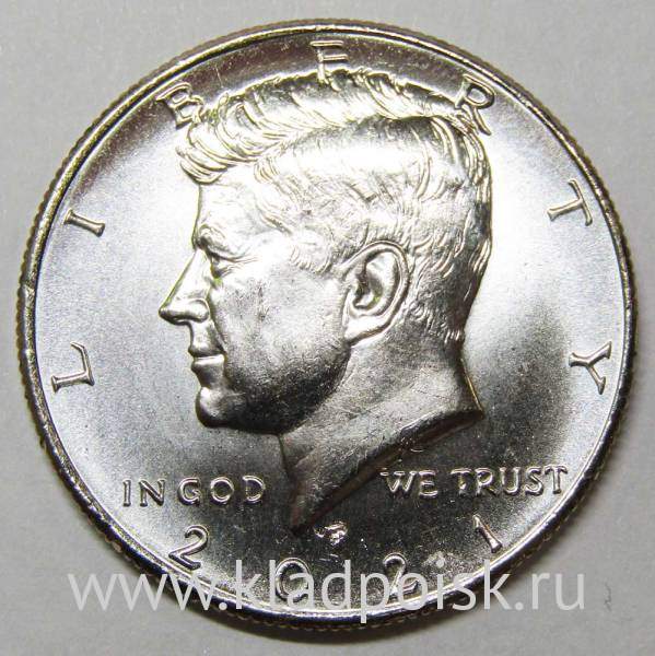 Монета 50 центов США Кеннеди 2021 UNC (P)