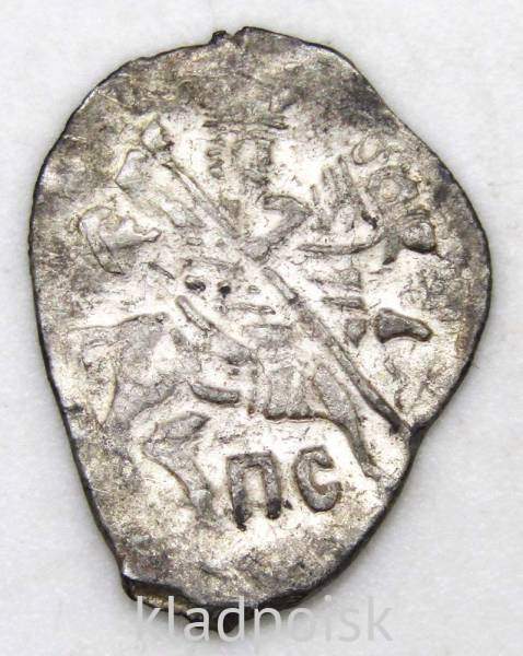 Копейка серебро Борис Федорович Годунов (чешуя), 1598-1605 гг. Псковский денежный двор Копейка серебро Борис Федорович Годунов (чешуя), 1598-1605 гг. Псковский денежный двор