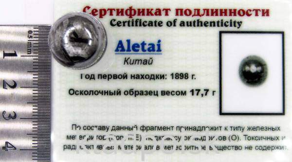 Шар из метеорита Aletai, арт 7