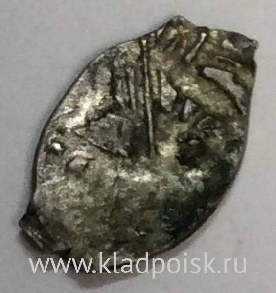 Копейка серебро Петр I Алексеевич (чешуя), 1696-1725 гг.  Арт. 6