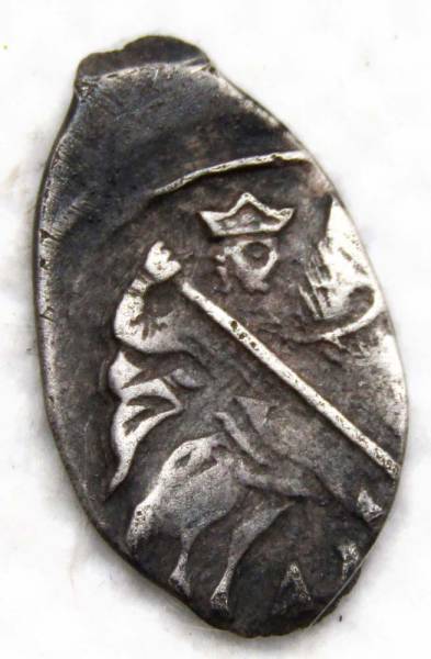 Копейка (чешуя) серебро Иван IV Васильевич Грозный 1533-1584 гг., Новгородский денежный двор, АЛ Копейка (чешуя) серебро Иван IV Васильевич Грозный 1533-1584 гг., Новгородский денежный двор, АЛ