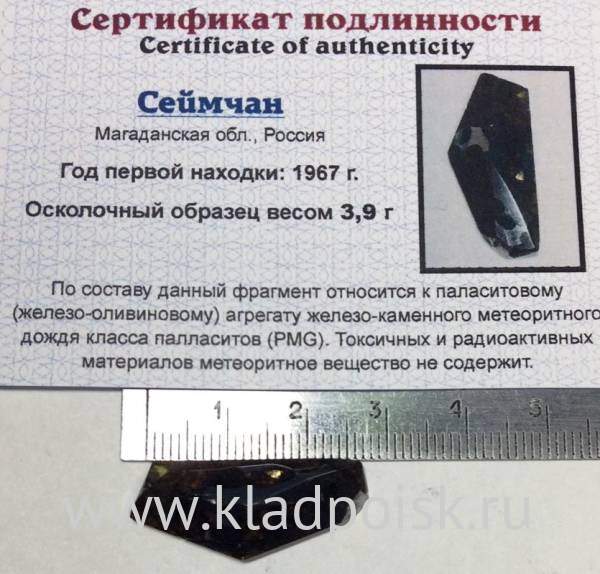 Осколок метеорита Сеймчан арт 21