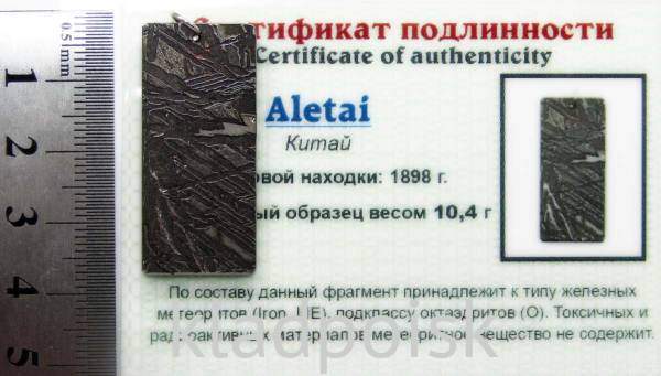 Подвеска из метеорита Aletai, арт 16 Подвеска из метеорита Aletai, арт 16