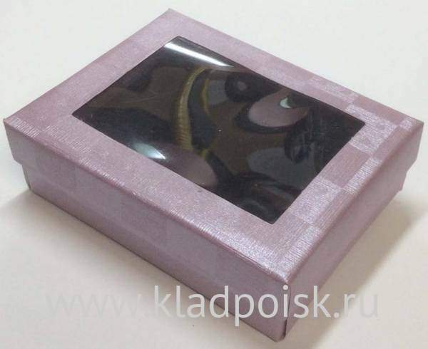 Коробка подарочная с прозрачным окном на крышке, розовая Коробка подарочная с прозрачным окном на крышке, розовая