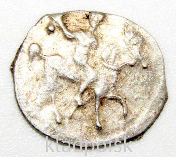 Денга Иван IV Васильевич Грозный (чешуя), серебро, Москва, арт 3 Денга Иван IV Васильевич Грозный (чешуя), серебро, Москва, арт 3