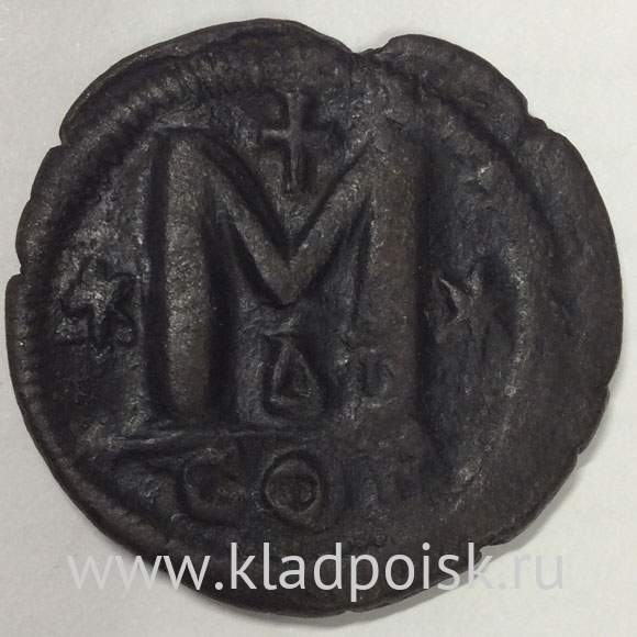 Фоллис (40 нумиев) - византийская монета ~491 г. Анастасий I Нечестивый Константинополь Фоллис (40 нумиев) - византийская монета ~491 г. Анастасий I Нечестивый Константинополь