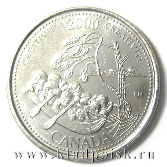 Монета  25 центов Канада, Миллениум 2000 – Творчество