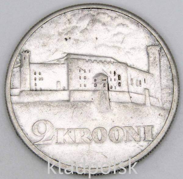 Монета 2 кроны 1930 года Эстония