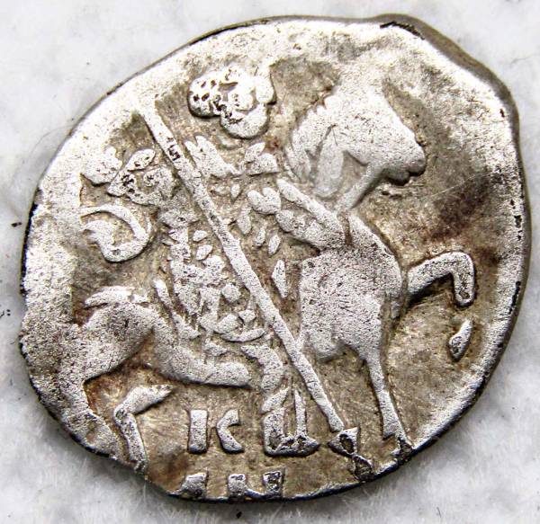 Копейка (чешуя) серебро Иван IV Васильевич Грозный 1533-1584 гг., Новгородский денежный двор, К / АН