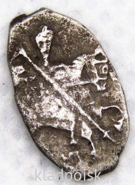 Копейка серебро Алексей Михайлович (чешуя), 1645-1676 гг. Москва, арт 4 Копейка серебро Алексей Михайлович (чешуя), 1645-1676 гг. Москва, арт 4