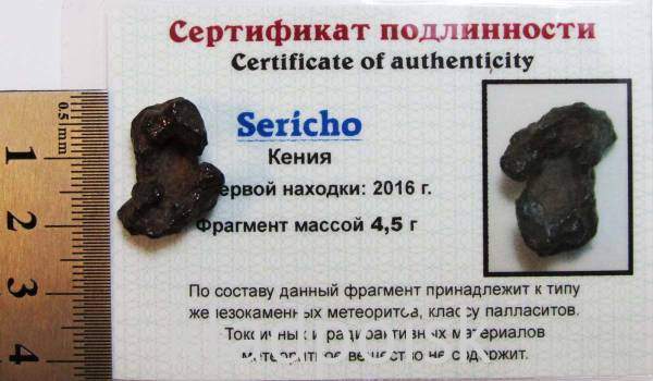 Осколок метеорита Sericho (арт 14)