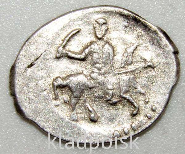 Мечевая копейка (чешуя) серебро Иван IV Васильевич Грозный 1533-1584 гг., Псков, ГКХ № 27