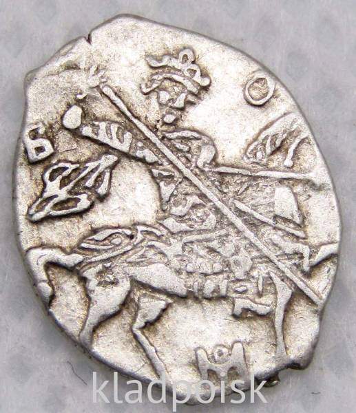 Портретная копейка серебро Борис Федорович Годунов (чешуя), 1598-1605 гг. Московский денежный двор