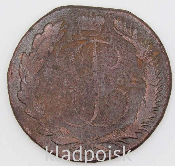 Монета 5 копеек Российской Империи 1768 ММ Монета 5 копеек Российской Империи 1768 ММ