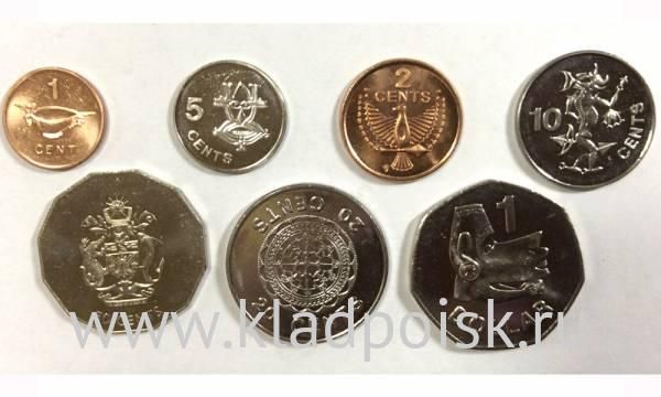 Набор монет Соломоновы острова 1996-2006, 7 монет