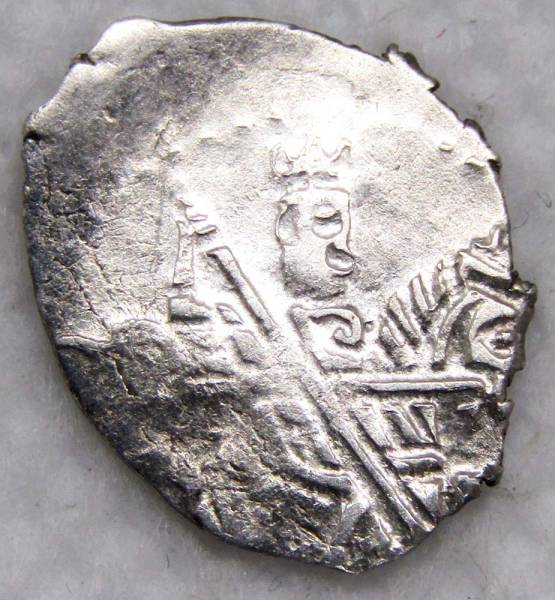 Копейка серебро Петр I Алексеевич (чешуя), совместное правление, Москва, арт 2