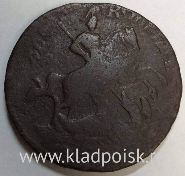 Монета 2 копейки 1759 года, Российская Империя, Елизавета I, арт 3 Монета 2 копейки 1759 года, Российская Империя, Елизавета I, арт 3