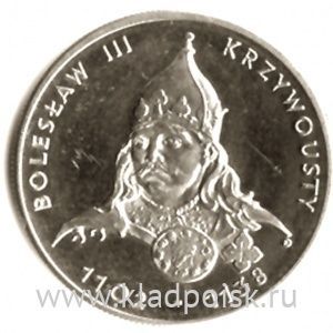 Монета 50 злотых Польша, серии «Короли Польши» Болеслав III, 1982