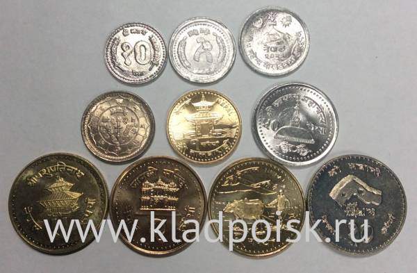 Набор регулярных монет Непала, 10 монет