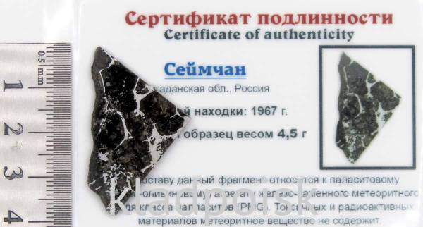 Спил метеорита Сеймчан арт 8