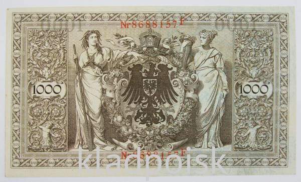 Банкнота 1000 марок 1910 года - Германия Банкнота 1000 марок 1910 года - Германия