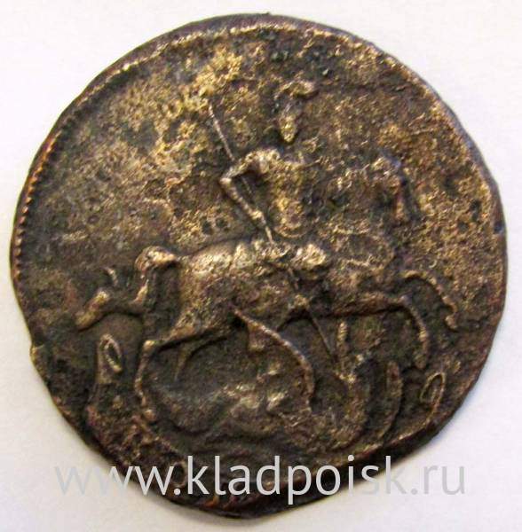 Монета 1 копейка Российской империи 1760 г. Елизавета I Монета 1 копейка Российской империи 1760 г. Елизавета I